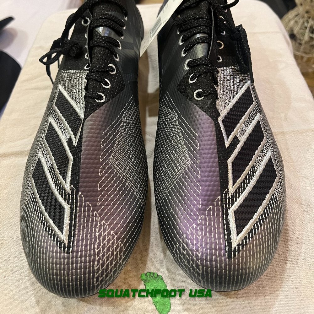 Adidas adizero 8.0 Black Night Metallic Grey/Purple, size 18